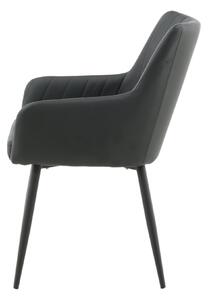 Jídelní židle Comfort, 2ks, černá, 61x58x92