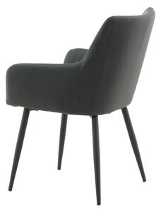 Jídelní židle Comfort, 2ks, černá, 61x58x92
