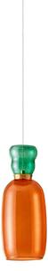 Nova Luce Pluma LED skleněné závěsné svítidlo Oranžová