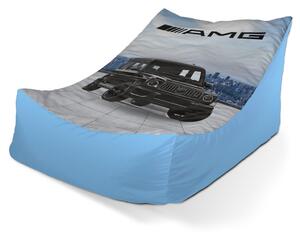 Sedací vak Lounge AMG auto - dětský, modrá