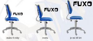 Dětská rostoucí židle Alba Fuxo S-line světle modrá - šedá