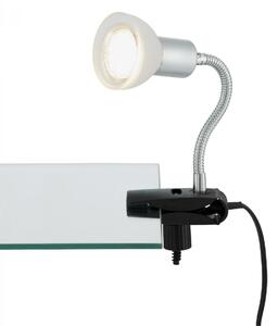 BRILONER Flexibilní svítidlo se svorkou 34 cm 1xGU10 3W 250lm titan-bílé BRI 2989-016P