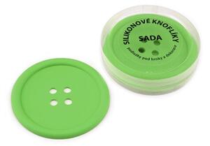 Silikonové knoflíky sada 4 ks - 16 zelená sv