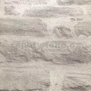 Vliesové tapety na zeď IMPOL 35580-4 Wood and Stone 2, ukládaný kámen šedý, rozměr 10,05 m x 0,53 m, A.S.Création