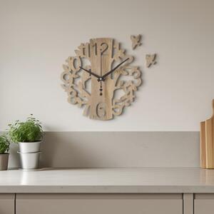 Dřevěné nástěnné hodiny Ptáček – moderní design, tichý chod | SENTOP HDF0162