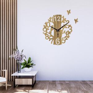 Dřevěné nástěnné hodiny Ptáček – moderní design, tichý chod | SENTOP HDF0162