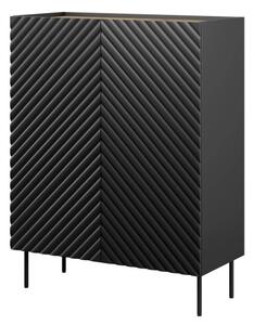 HALMAR Komoda Onda 2D 127 cm černá/dub artisan