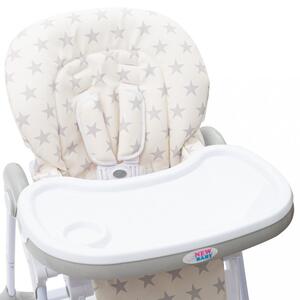 New Baby Jídelní židlička Gray Star ekokůže
