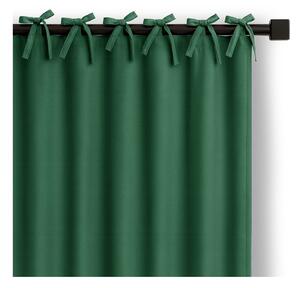 Tmavě zelený dimout závěs 140x250 cm Carli Tie – Restilo