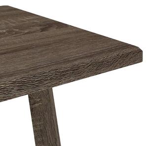 Jídelní stůl Exter - MDF a železo - 120x60x74 cm | šedý