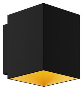 ZUMALINE Nástěnné svítidlo SOLA WL SQUARE černá-zlatá 91063