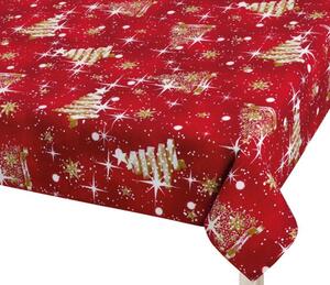 Ubrus VÁNOCE Červená,Zlatá 4300/126 - 100x100 cm