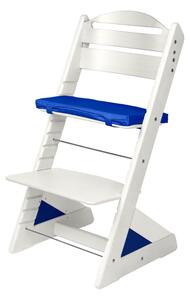 Dětská rostoucí židle Jitro Plus bílá Barva volitelného klínu.: Modrá