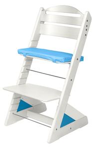 Dětská rostoucí židle Jitro Plus bílá Barva volitelného klínu.: Světle Modrá