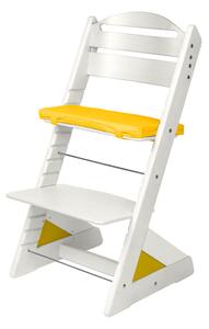 Dětská rostoucí židle Jitro Plus bílá Barva volitelného klínu.: Žlutá