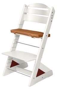 Dětská rostoucí židle Jitro Plus bílá Barva volitelného klínu.: Ořech
