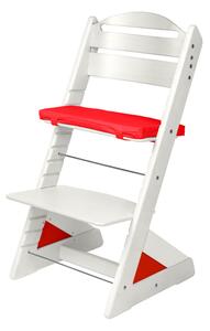 Dětská rostoucí židle Jitro Plus bílá Barva volitelného klínu.: Červená
