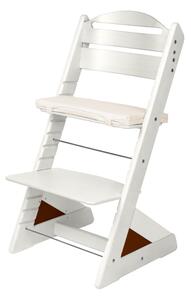 Dětská rostoucí židle Jitro Plus bílá Barva volitelného klínu.: Růžová