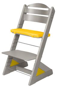 Dětská rostoucí židle Jitro Plus šedá Barva volitelného klínu.: Žlutá