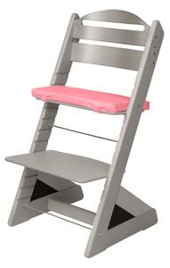 Dětská rostoucí židle Jitro Plus šedá Barva volitelného klínu.: černá