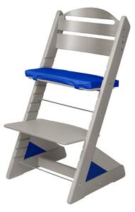 Dětská rostoucí židle Jitro Plus šedá Barva volitelného klínu.: Modrá