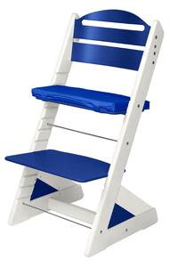 Dětská rostoucí židle Jitro Plus bílo - modrá