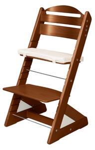 Dětská rostoucí židle Jitro Plus ořech Barva volitelného klínu.: Bílá