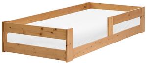 Dětská postel Borovicové dřevo PRIMELLES 90 x 200 cm Hnědá