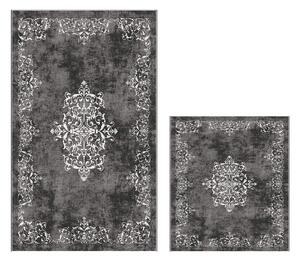 Šedé koupelnové předložky v sadě 2 ks 60x100 cm – Foutastic