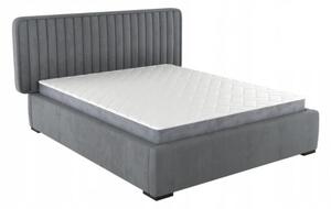 Čalouněná postel 160x200 cm Aria (šedá). Vlastní profesionální přeprava až k Vám domů 1041279
