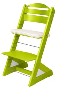 Dětská rostoucí židle Jitro Plus světlezelená Barva volitelného klínu.: Bílá