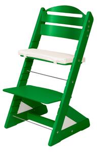 Dětská rostoucí židle Jitro Plus zelená Barva volitelného klínu.: Bílá