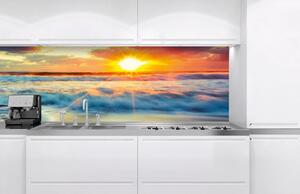 Samolepící tapety za kuchyňskou linku, rozměr 180 cm x 60 cm, západ slunce na pobřeží, DIMEX KI-180-109