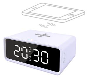 Solight digitální hodiny s Qi bezdrátovou nabíječkou CA07W