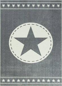 Dětský koberec Rainbow 11313/190 hvězda šedý