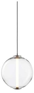 Bomma Buoy LED skleněné závěsné svítidlo KouleČiráStříbrná