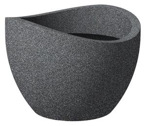 Scheurich Květináč Wave Globe (Ø 60 cm x 45 cm, Black Granit) (100206774004)
