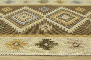 Oboustranný koberec / běhoun Kilim medový 2