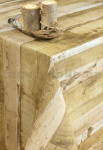 Ubrus PVC 7742210, návin 20 m x 140 cm, dřevěné desky hnědé, IMPOL TRADE