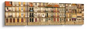Obraz - Nábřežní čtvrť, Portugalsko (170x50 cm)