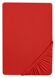 Biberna Žerzejové napínací prostěradlo (180-200 x 200 cm, červená) (100226989016)
