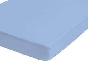 Biberna Žerzejové napínací prostěradlo (90-100 x 200 cm, ledově modrá) (100226989020)