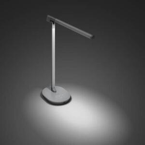 Sword stolní LED lampa 1x14W 450lm 2700/4000/6500K IP20 USB, krokové stmívání, šedá