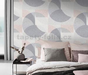 Vliesové tapety na zeď ERISMANN Elle Decoration 10150-31, rozměr 10,05 m x 0,53 m, geometrický vzor světle hnědo-šedý, ERISMANN