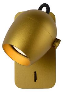 LUCIDE Nástěnné svítidlo Preston Gold LED 1x5W/2200K/3000K
