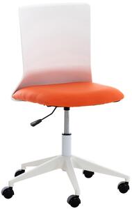 Kancelářská židle Ripon - umělá kůže | oranžová