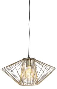 Designová závěsná lampa mosaz - Stiel