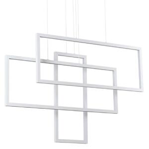 Ideal lux Frame LED závěsné svítidlo BíláObdelníkové