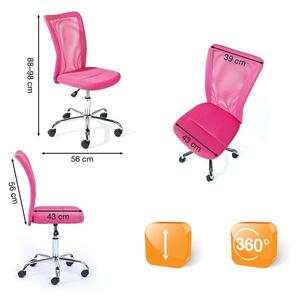 Inter Link Dětská otočná židle Teenie (růžová) (100236250001)