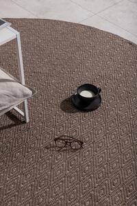 Kulatý koberec Julana, hnědý, ⌀200